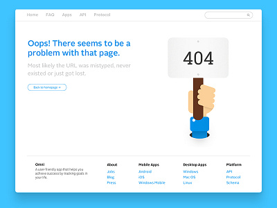 404 404 ui ux website white