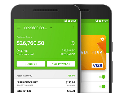 Bank android app bank credit nexus pay ui ux