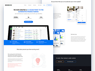 Investment page investment money ui ux web