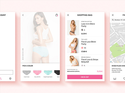 Victoria's Secret app clothing concept design fashion ios secret shop ui ux victorias