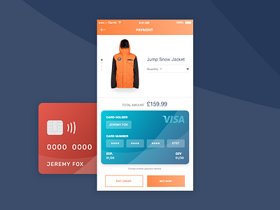 Daily UI #002 – Credit Card Checkout