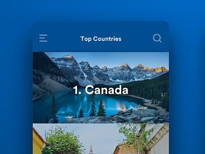 Daily UI #19 Leaderboard 19 countries dailyui leaderboard photography travel
