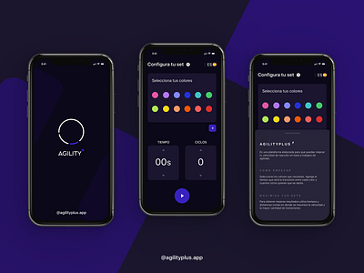 Agility Plus+ maximize your sets app branding design interface ios app design logo sport ui ui design ux workout