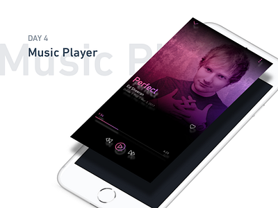 Daily UI Challenge: Day 4 - Music Player UI