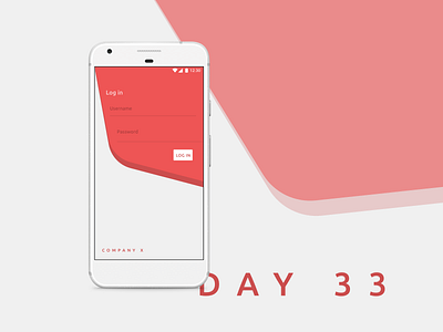 Daily UI Challenge: Day 33 - Simple Login Page android app clean daily ui challenge google pixel ios app log in minimal minimalistic sign up ui design ux design