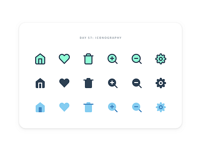 Daily UI Challenge: Day 57 Icon Sets clean daily ui challenge icon design icons interaction design line icon minimal minimalistic solid ui design ux design