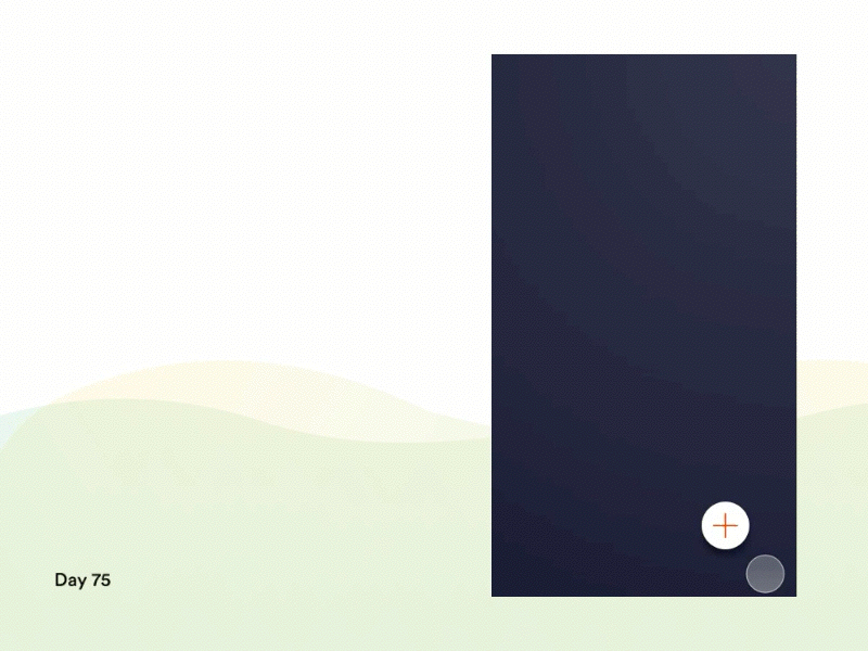 Daily UI Challenge: Day 75 FAB Microinteraction ix design micro interaction interaction principle for mac animation floating action button fab interaction design ux design ui design daily ui challenge