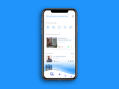 Daily UI Challenge: Day 95 Doctor & Hospital Finder App