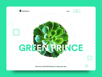 Daily UI Challenge: Day 96 Website for Tableplants