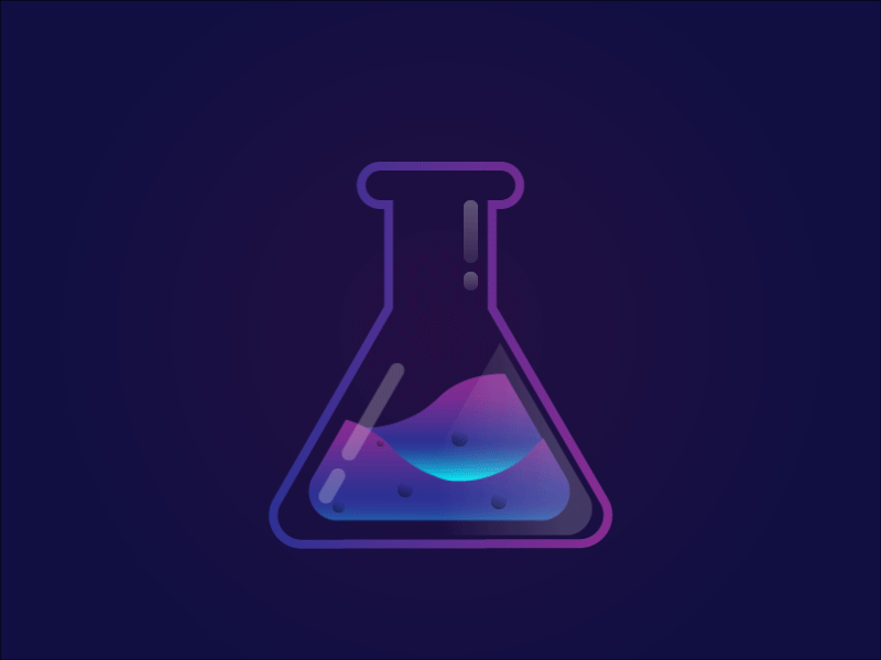 Animated Magic Beaker after affects after effects animation animate animation art beaker design dribbble graphic illustration illustrator magic return shots vector