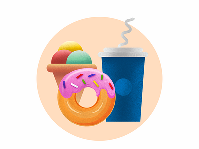 FastFood icons art design doughnut drink fast food fastfood graphic ice cream icecream icon icon design icons illustration logo meal shots typography ui ux vector