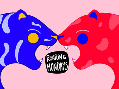 Roaring Mondays digital art digital illustration illustration mondays tiger tigers