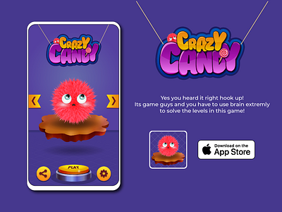 Crazy Candy Mobile Game 2d art 3d art blob branding character design illustration logo ui vector