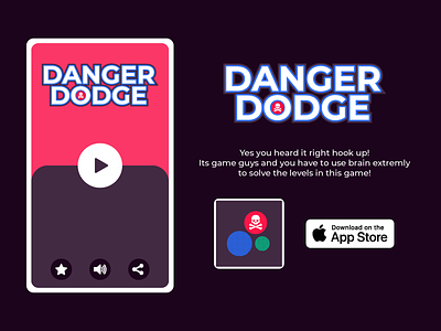 Danger Dodge Mobile Game 2d art 3d 3d art animation blob branding character design graphic design illustration logo motion graphics ui vector