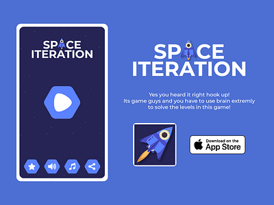 Space Iteration Mobile Game 2d art 3d art blob branding character design illustration logo ui vector