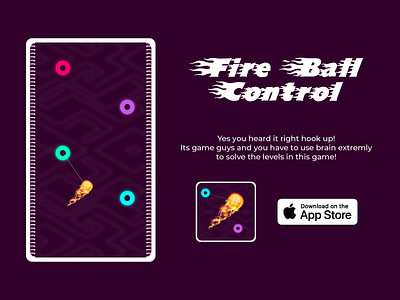 Fire Ball Control Mobile Game