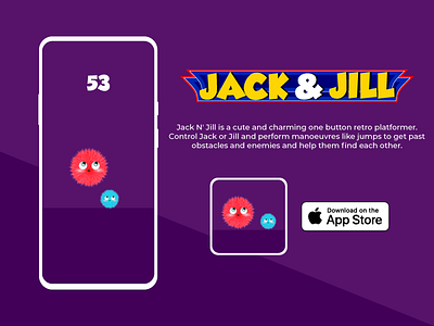 Jack & Jill Mobile Game 2d art 3d art blob branding character design illustration logo ui vector