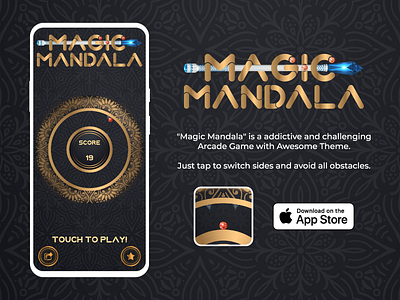 Magic Mandala Game 2d art 3d 3d art animation blob branding character design graphic design illustration logo motion graphics ui vector