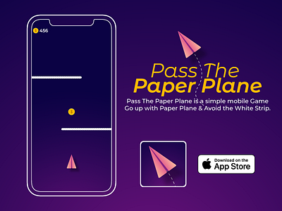 Pass The Paper Plane Mobile Game 2d art 3d 3d art animation blob branding character design game graphic design illustration logo motion graphics ui vector