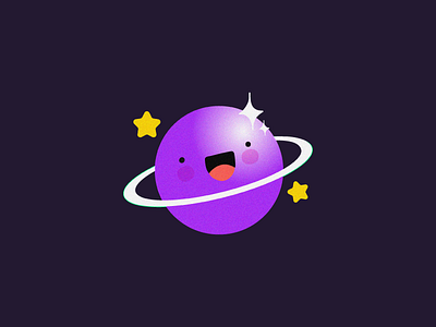 Cute Planet 2d art 3d art blob cartton charachter design character creative cute debut design illustration vector