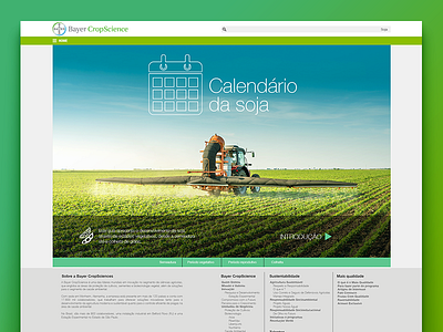 Web Portal Bayer CropScience bayer channel cropscience design home interface layout page portal site ui website
