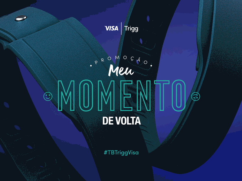 Promo Meu Momento De Volta Visa Trigg animation band bracelet characters contactless design motion nfc payment promo trigg visa