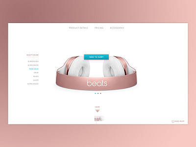 Daily UI 003 beats by dre daily ui landing page minimal ppc product lander product marketing ui design web design website white space