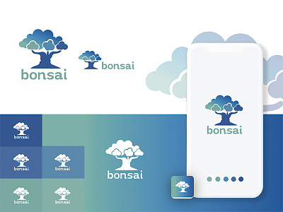 Bonsai Dribbble app bonsai brand mockup ui ux