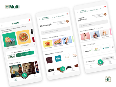 Multi Screens app brazil shopping superapp ui ux visual design