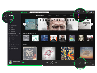 Spotify Redesign ui