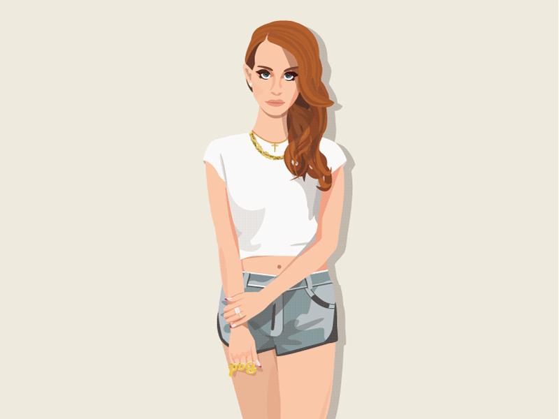 Lana Del Rey celebrity clothes clothing del fashion gif illustration lana outfit rey