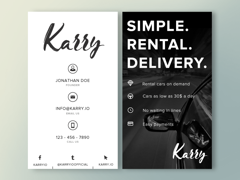 Business cards Karry