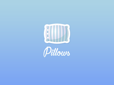Pillow app logo app booking hotel pillow