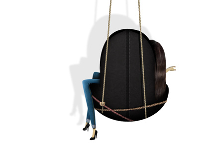 Hanging chair character