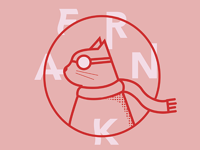 Frank cat logo monoweight pet food