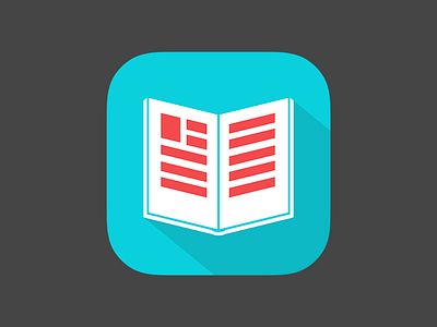 App Icon for a book app icon book icon ios7