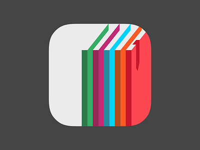 App Icon for a book app app icon book icon ios7 magazine
