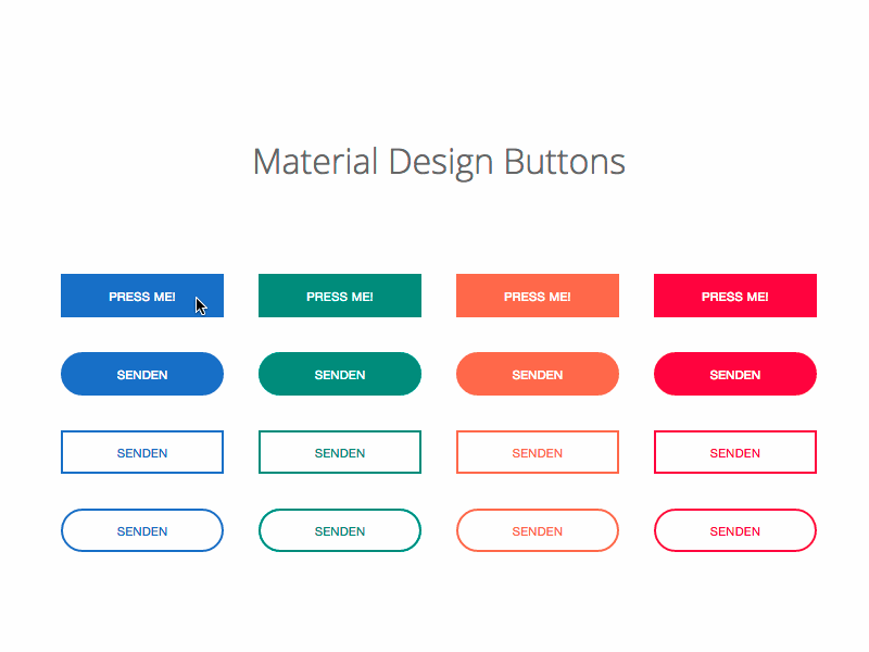 All buttons – Material Design 3