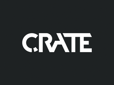 Logo for CRATE magazine dark logo magazine