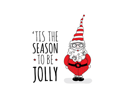 Jolly Santa christmas creative market illustration jolly santa claus vector