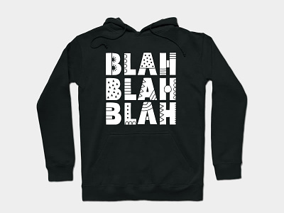 Blah Blah Blah apparel design doodleart graphic design illustration letters vector words