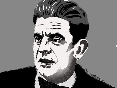 Jacques Lacan brains design illustration illustrator mental health mental health awareness people portrait portrait art portrait illustration portrait painting portraits procreate psychiatrist psychoanalyst