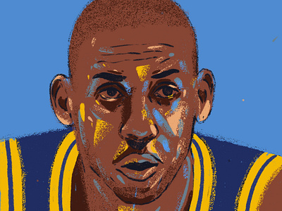 Reggie Miller basketball design face illustration illustrator people player portrait portrait art portrait illustration portrait painting procreate