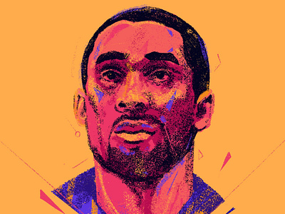 Kobe Bryant basketball illustration illustrator kobe kobebryant legend nba portrait portrait art portrait illustration portrait painting portraits procreate