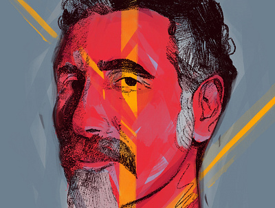 Serj Tankian character colorful portrait flat illustrated illustrated portrat illustration illustrator people portrait procreate procreate portrait rockstar singer system of a down