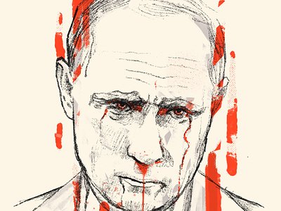 Evil aggressor character evil illustration illustrator not cool people portrait russia stop war