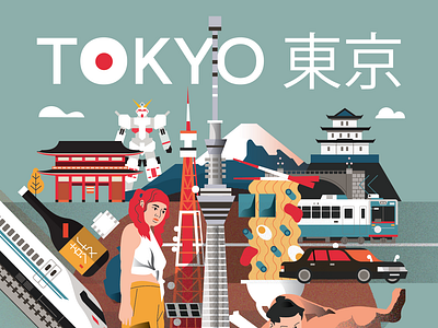 Tokyo Poster - Upper side