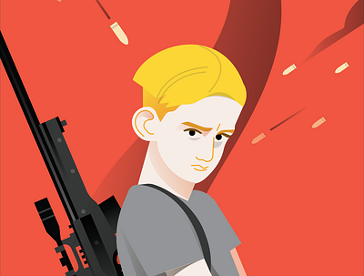 Bulletproof Ego 2d character editorial flat illustration illustrator inside people vector