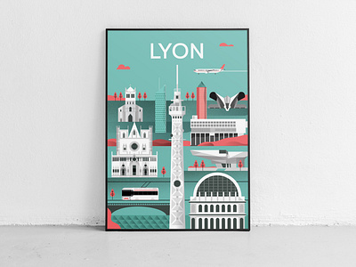 Lyon - Illustrated city