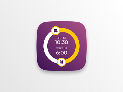 Bedtime Alarm Widget android app branding daily design figma illustration ios product ui ux vector warmup widget